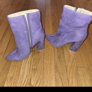 Purple Ankle Boots